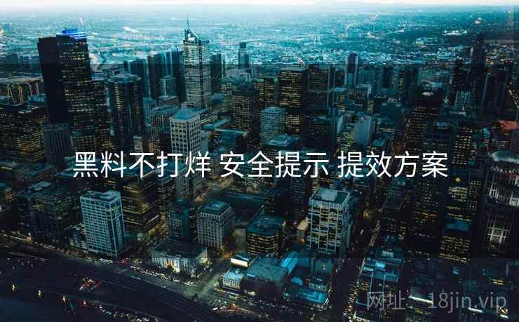 黑料不打烊 安全提示 提效方案  第2张