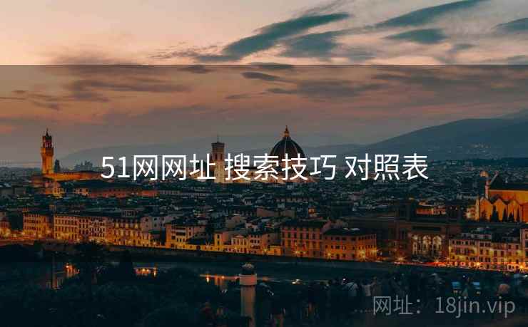 51网网址 搜索技巧 对照表  第1张