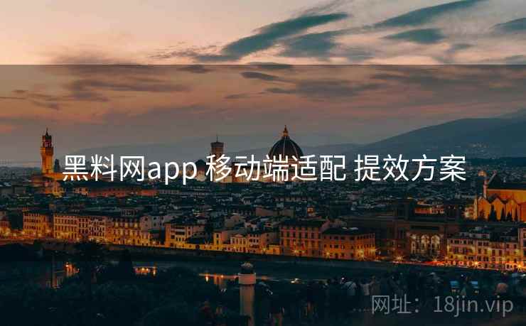 黑料网app 移动端适配 提效方案  第2张