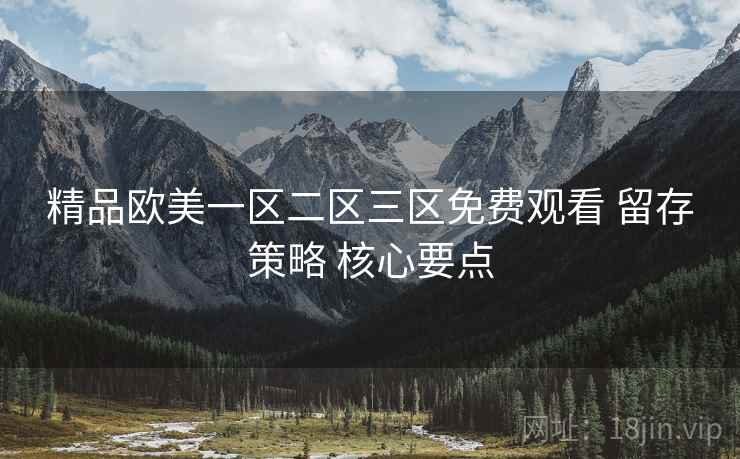 精品欧美一区二区三区免费观看 留存策略 核心要点  第1张